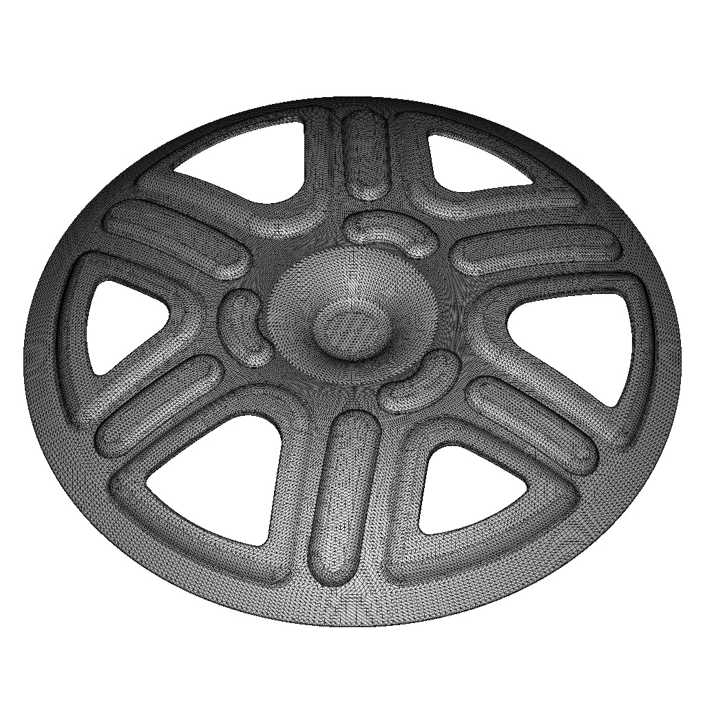 Exquisite Car Wheel Cap 3D print model_4