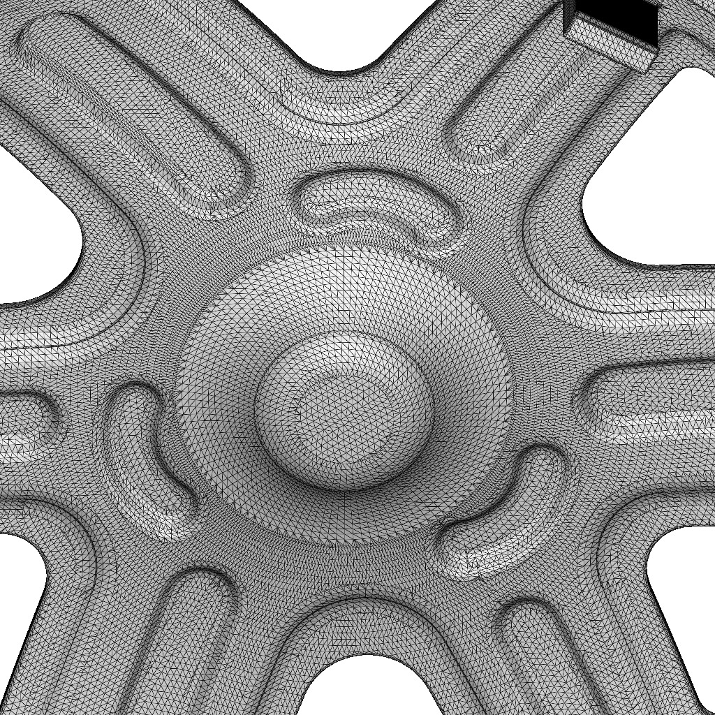 Exquisite Car Wheel Cap 3D print model_5