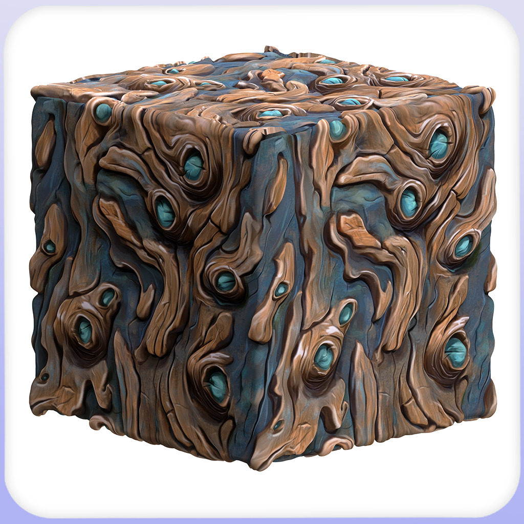 Stylized Alien Seamless Texture Texture_2