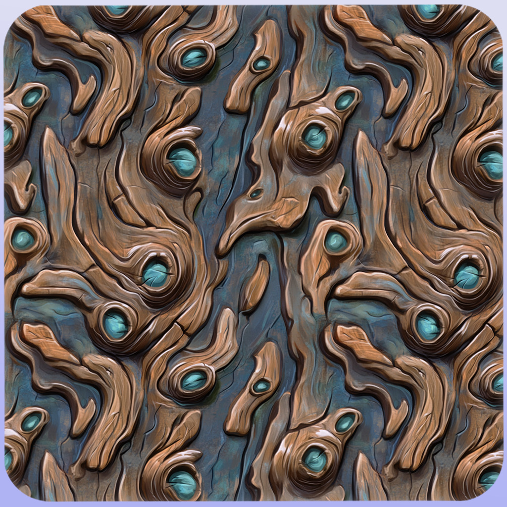 Stylized Alien Seamless Texture Texture_4