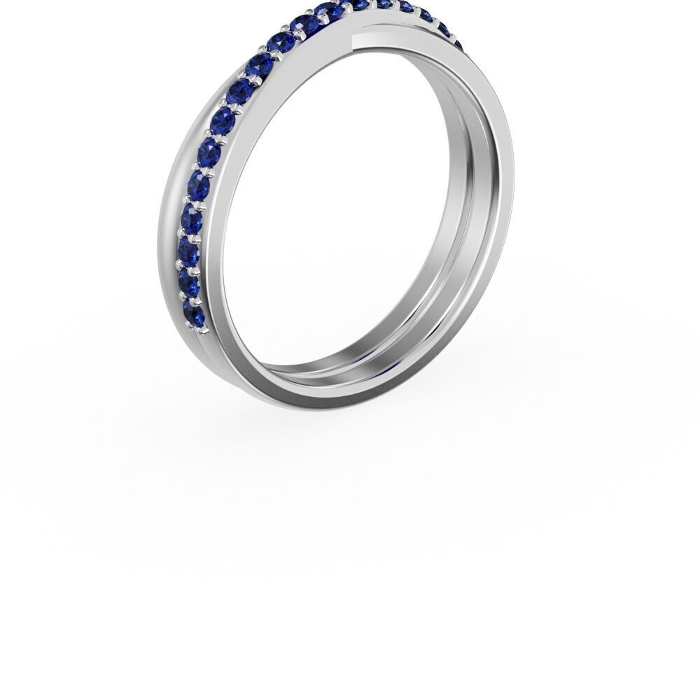 Wedding band with diamonds 3D print model_16