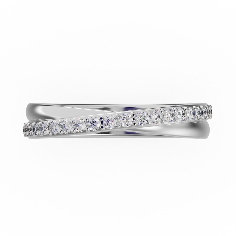 Wedding band with diamonds 3D print model_17