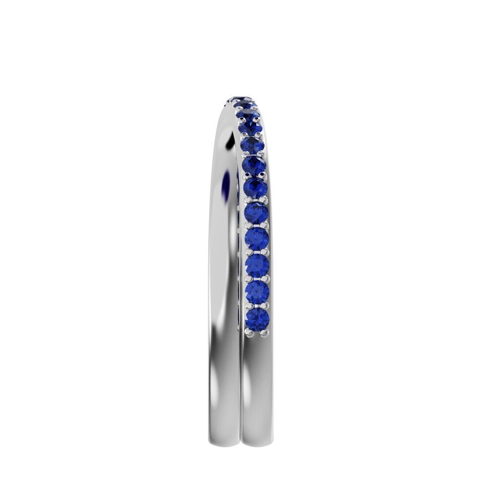 Wedding band with diamonds 3D print model_14