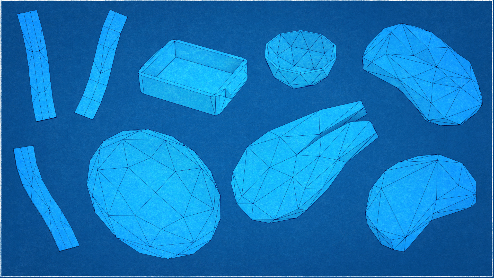 Collection 41 Meat Low Poly Low-poly 3D model_10