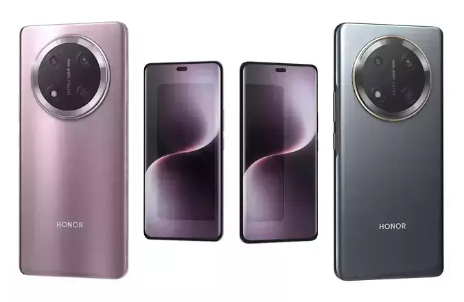 HONOR Magic7 Lite Titanium Black And Titanium Purple