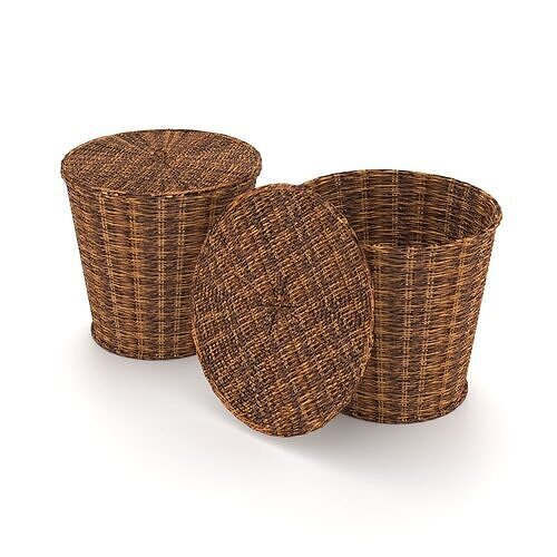 Wicker Basket 3D model
