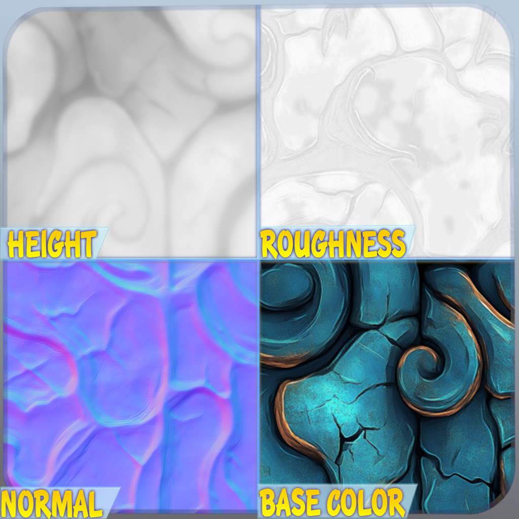 Stylized Alien Seamless Texture Texture_1