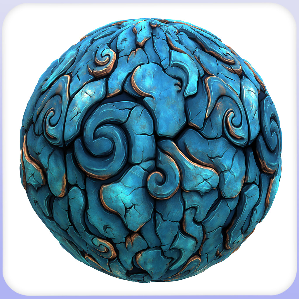 Stylized Alien Seamless Texture Texture_5