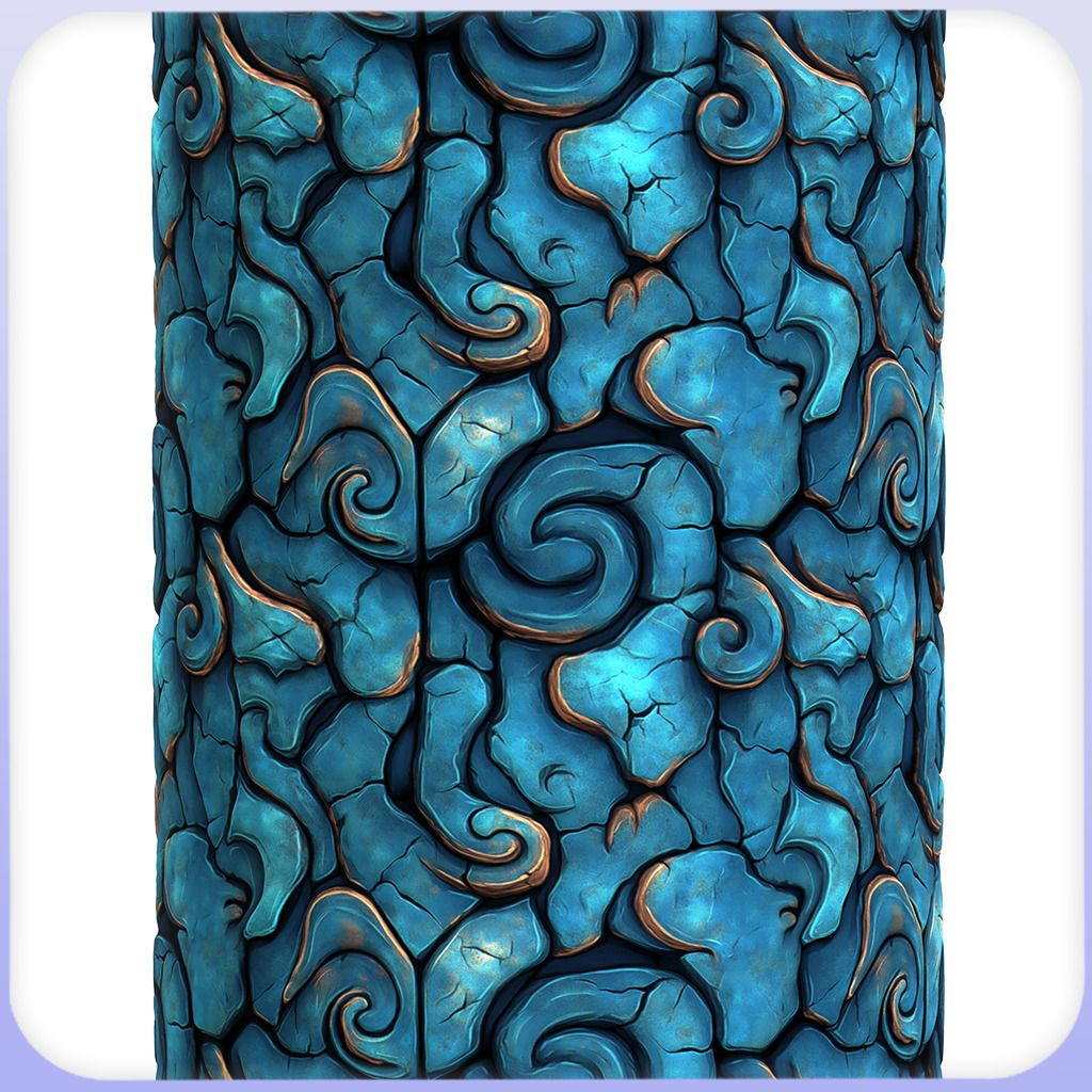 Stylized Alien Seamless Texture Texture_2