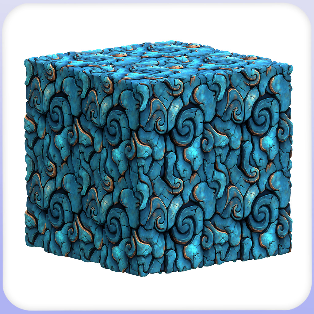 Stylized Alien Seamless Texture Texture_4