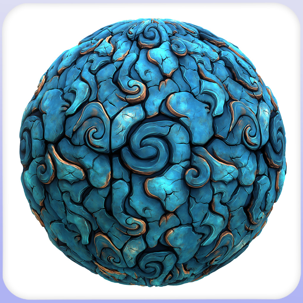 Stylized Alien Seamless Texture Texture_3