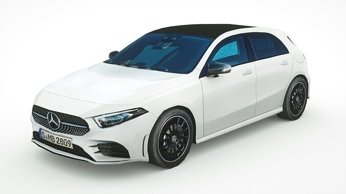 Mercedes-Benz A-class 2020 Low-poly 3D model