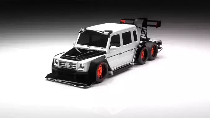 Drift 6x6 truck 3D model