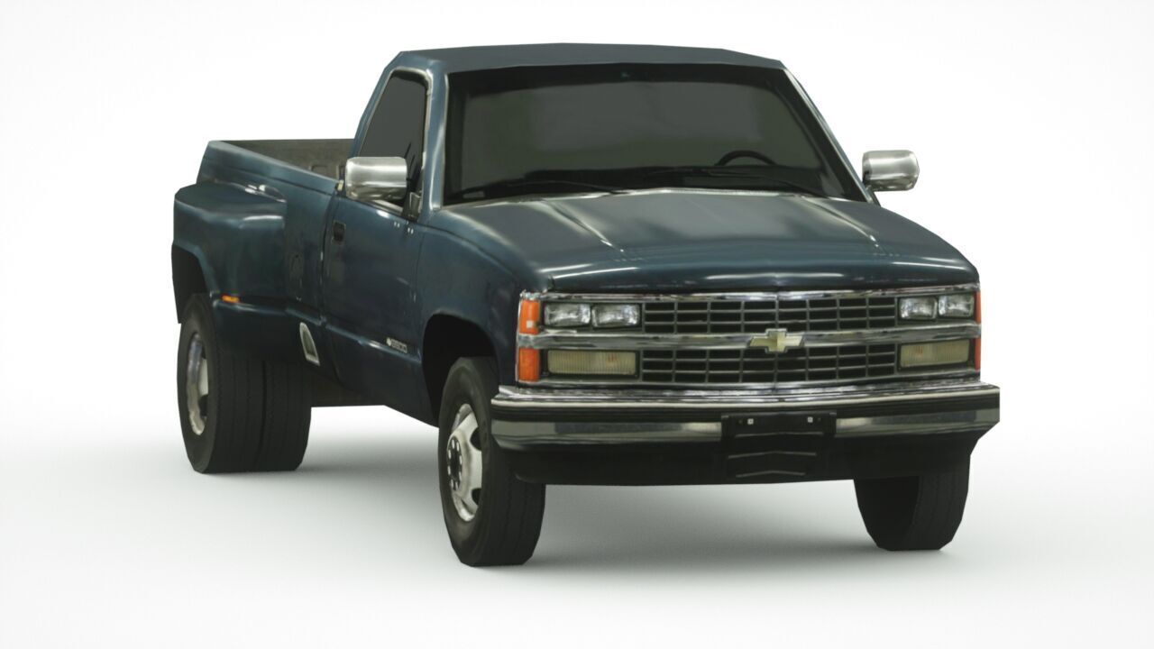 Chevrolet Silverado 1988 Low-poly 3D model_5