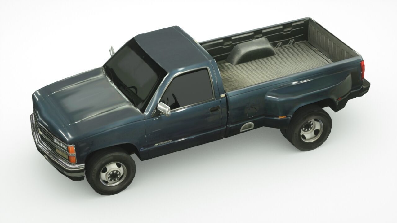 Chevrolet Silverado 1988 Low-poly 3D model_2