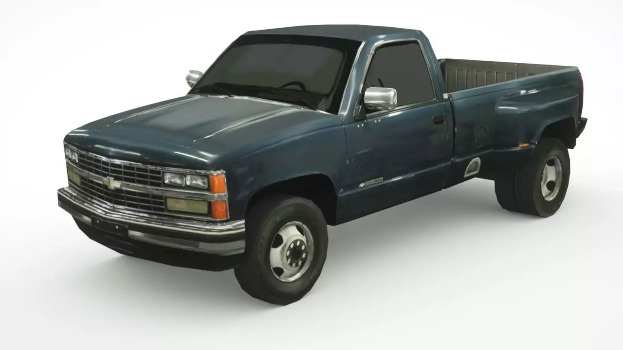 Chevrolet Silverado 1988 Low-poly 3D model_0
