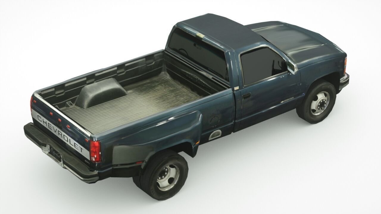 Chevrolet Silverado 1988 Low-poly 3D model_3