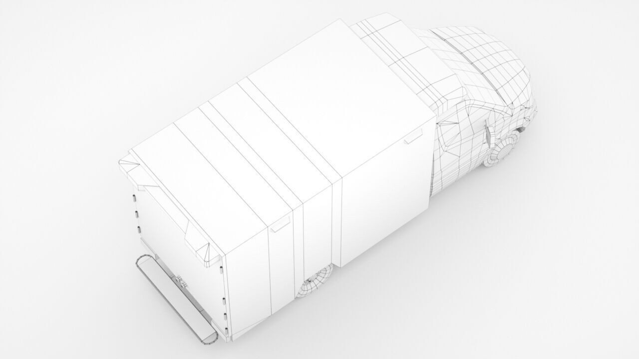 Mercedes-Benz Sprinter Paramedics Low-poly 3D model_7