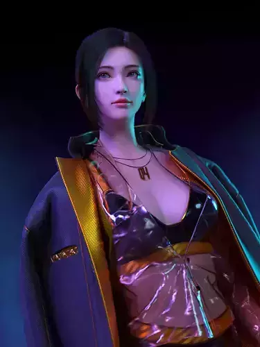 Ancient Chinese beauty 3d model