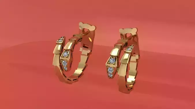 Earrings Snake Bulgari