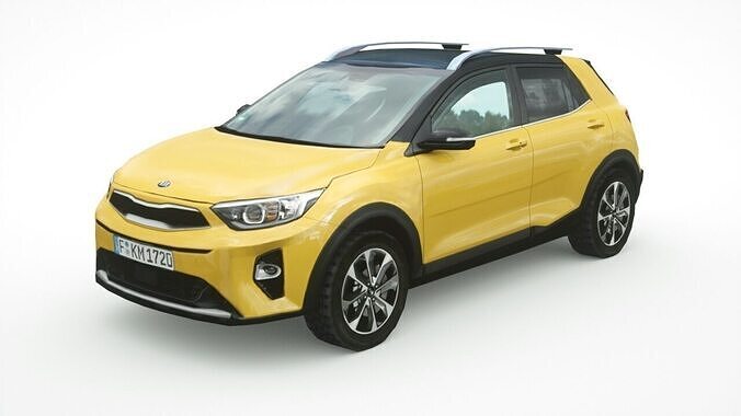 Kia Stonic 2018 Low-poly 3D model