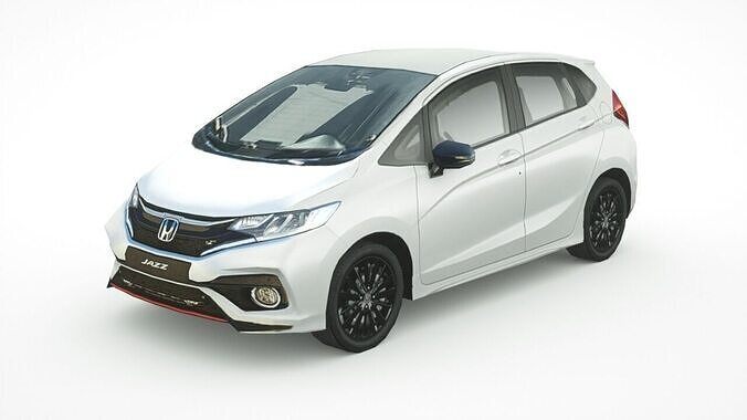 Honda Jazz 2018 Low-poly 3D model