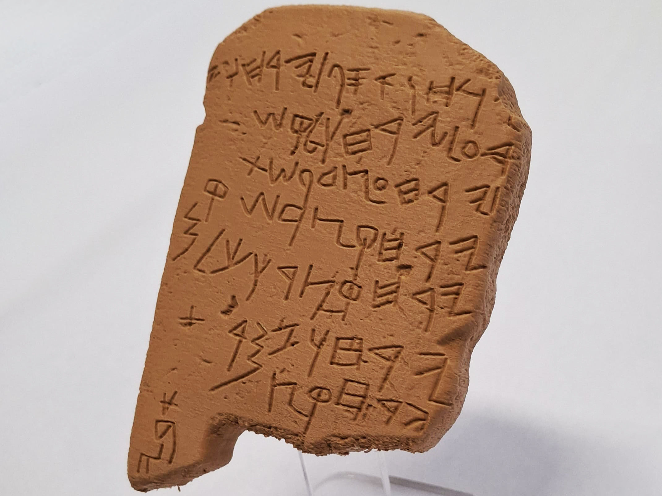 Gezer Calendar 10th BCE 3D print model_14