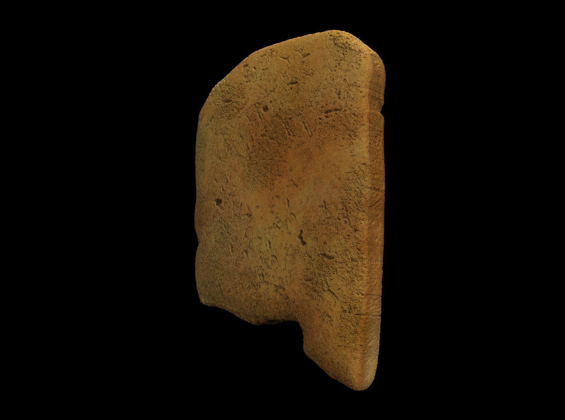 Gezer Calendar 10th BCE 3D print model_6