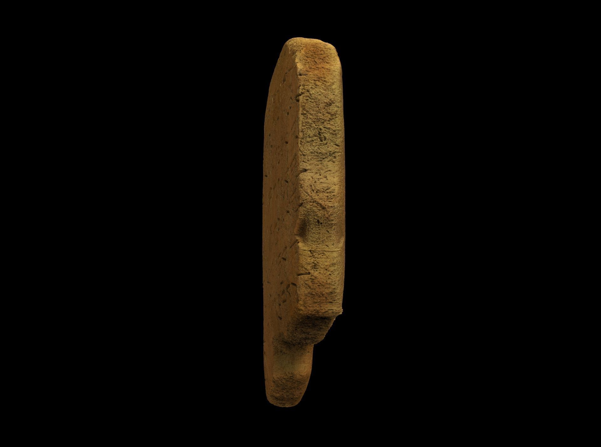 Gezer Calendar 10th BCE 3D print model_4