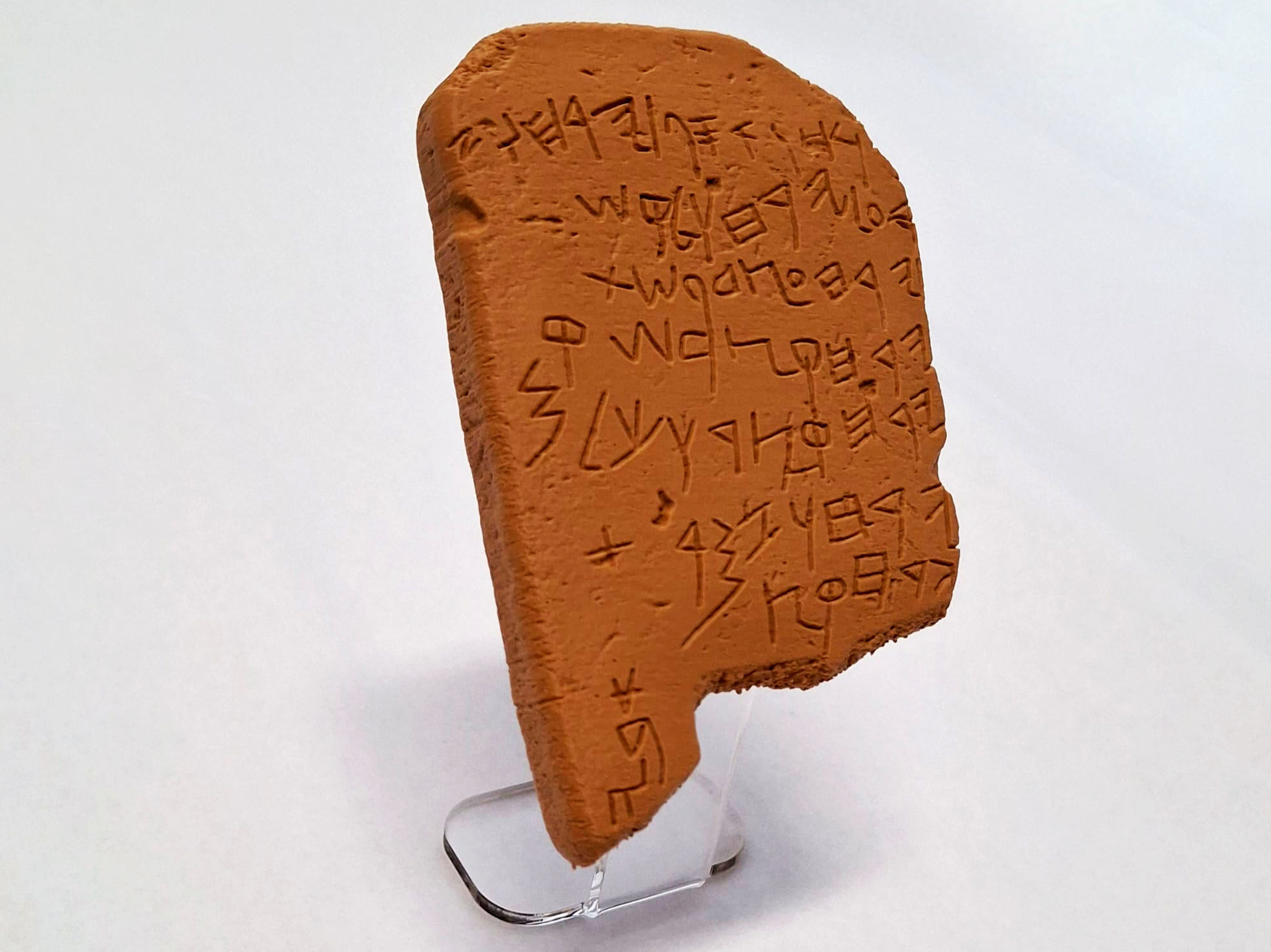 Gezer Calendar 10th BCE 3D print model_13