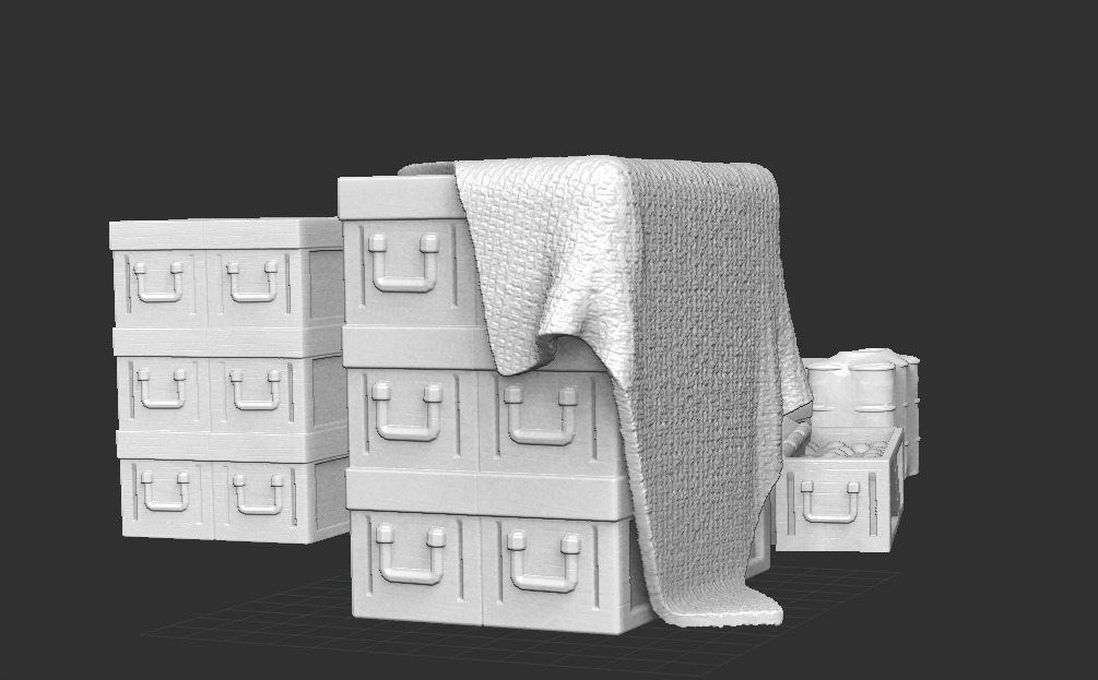 Crates Scatter Terrain  Perfect for Wargaming  RPGs 3D print model_4