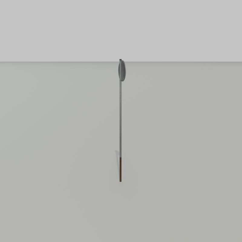 Traffic sign 274-90 Speed limit 90 km h Size-2 Low-poly 3D model_27