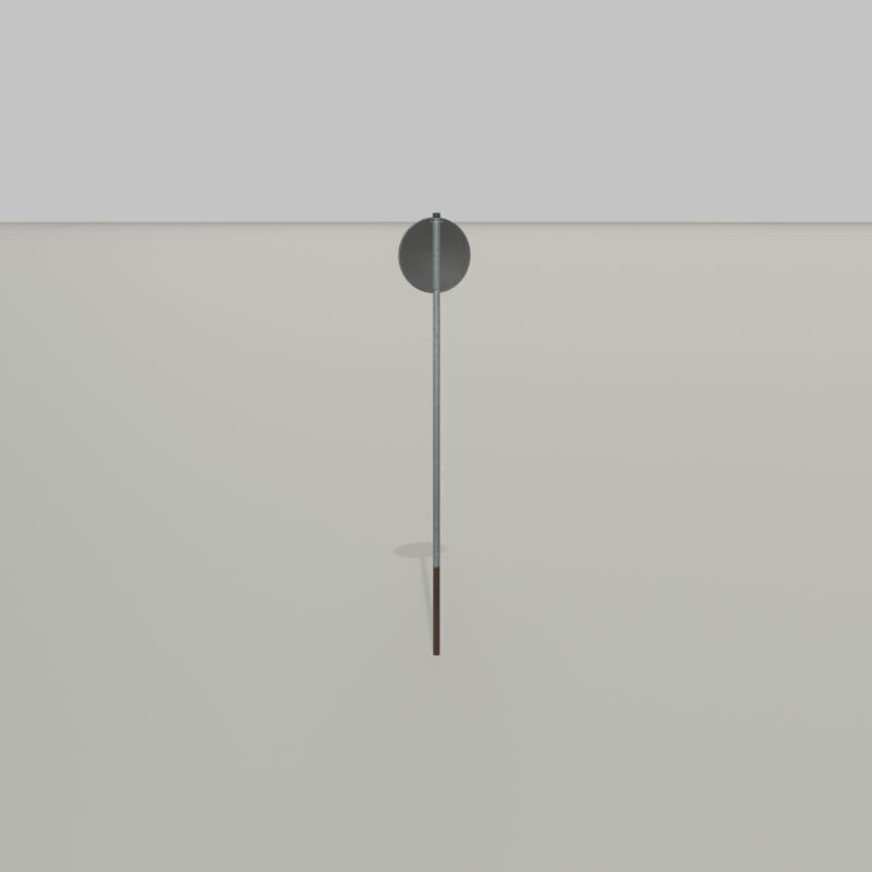 Traffic sign 274-100 Speed limit 100 km h Size-2 Low-poly 3D model_22