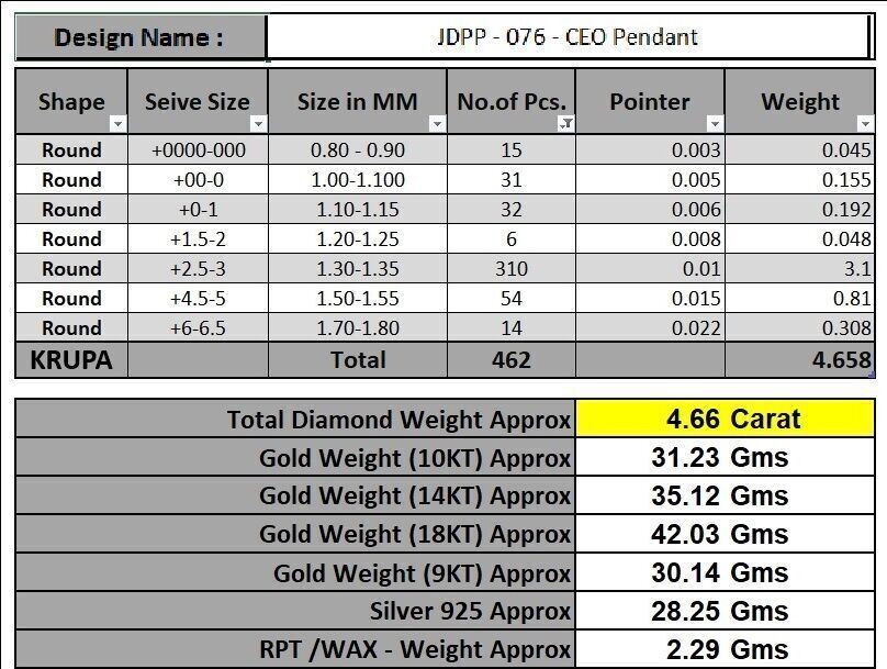 Custom CEO Name Double Layer Diamond Pendant - C E O Necklace 3D print model_17