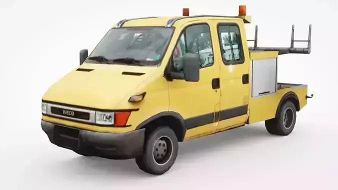 Iveco 50c13 Tow Truck Low-poly 3D model