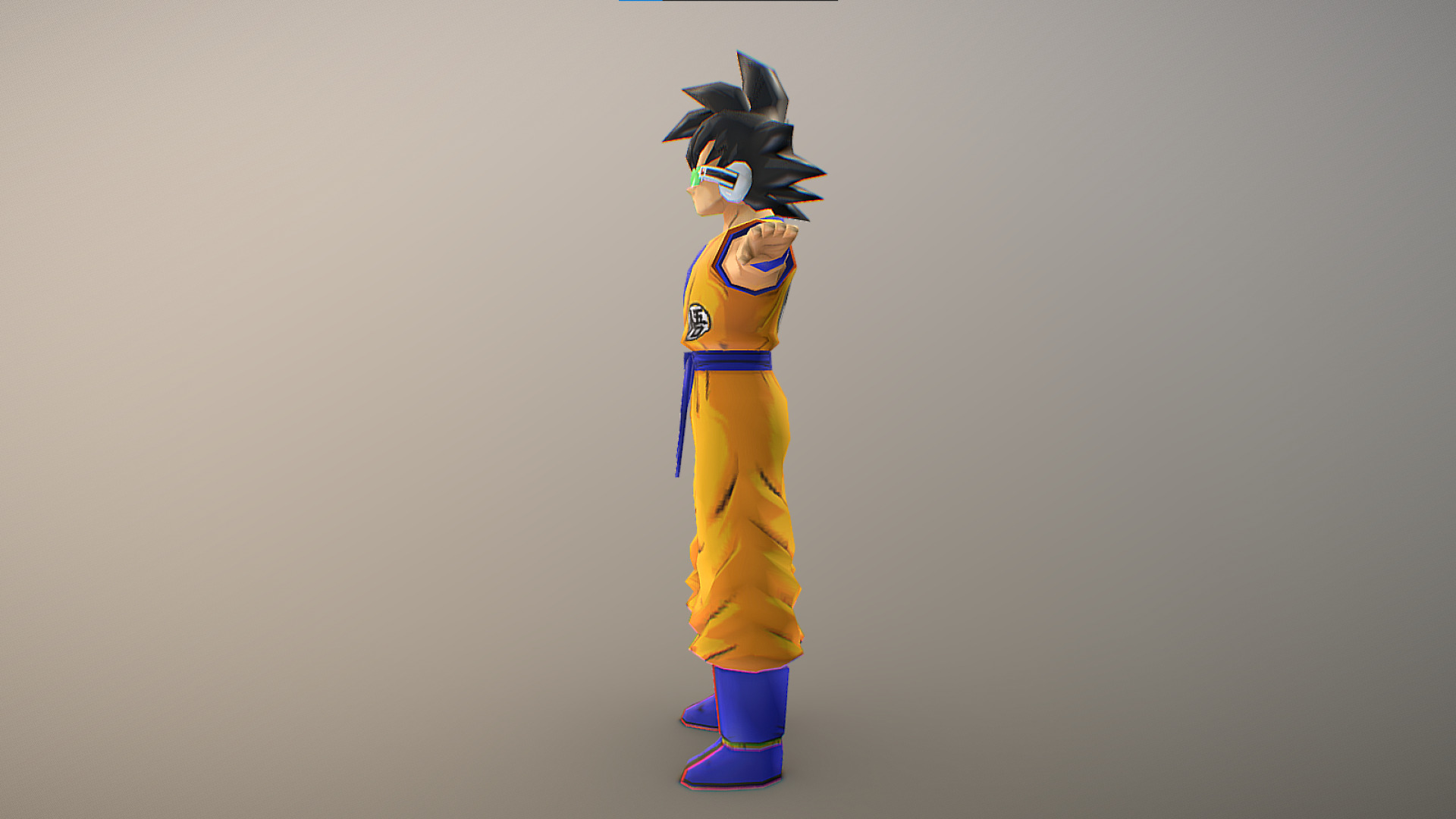 Son Goku Ginyu - Frieza Saga - Dragon Ball Z Low-poly 3D model_3