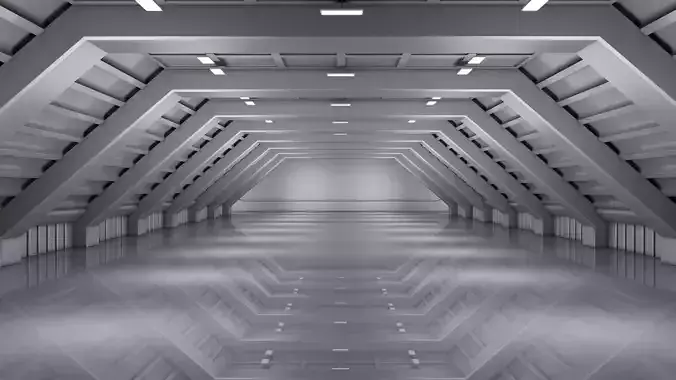 Sci Fi Underground Walkway 