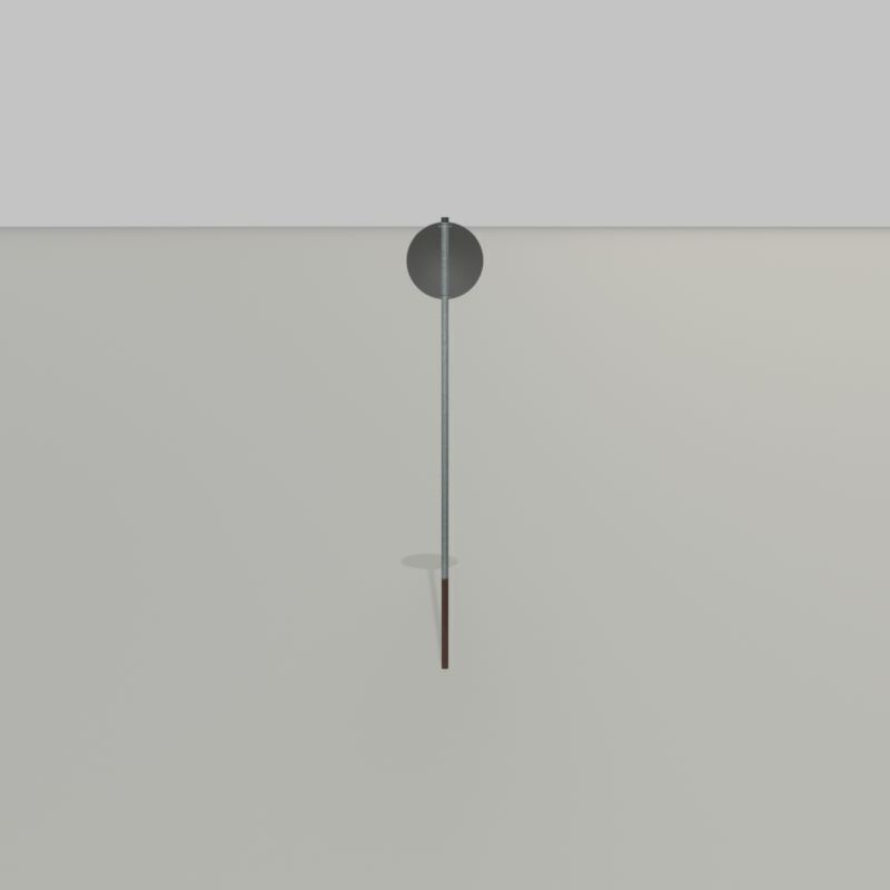 Traffic sign 274-110 Speed limit 110 km h Size-2 Low-poly 3D model_23