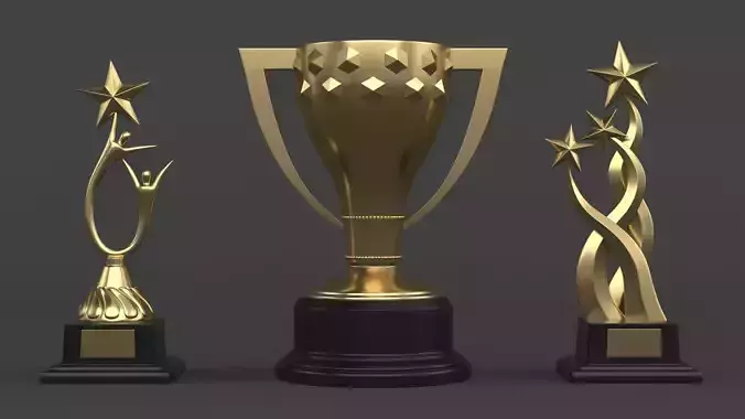 Gold Trophy Cups