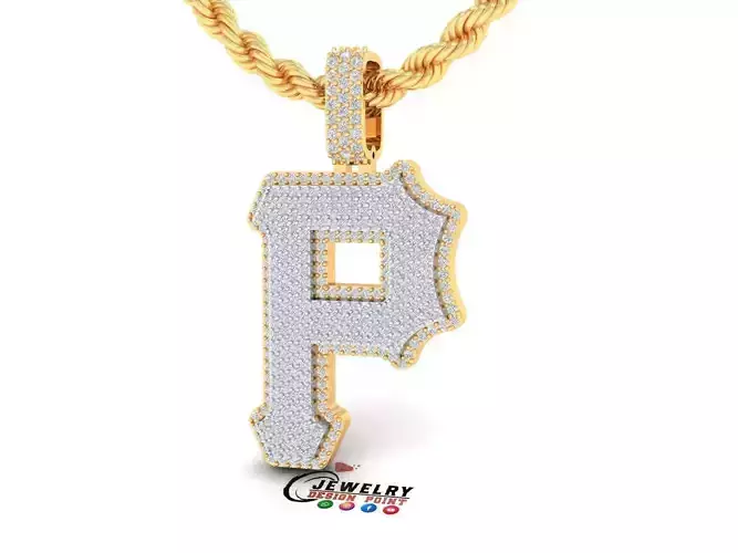 Custom Pittsburgh Pirates Diamond Pendant - Base Ball Team