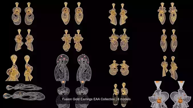 Fusion Gold Earrings EAA Collection