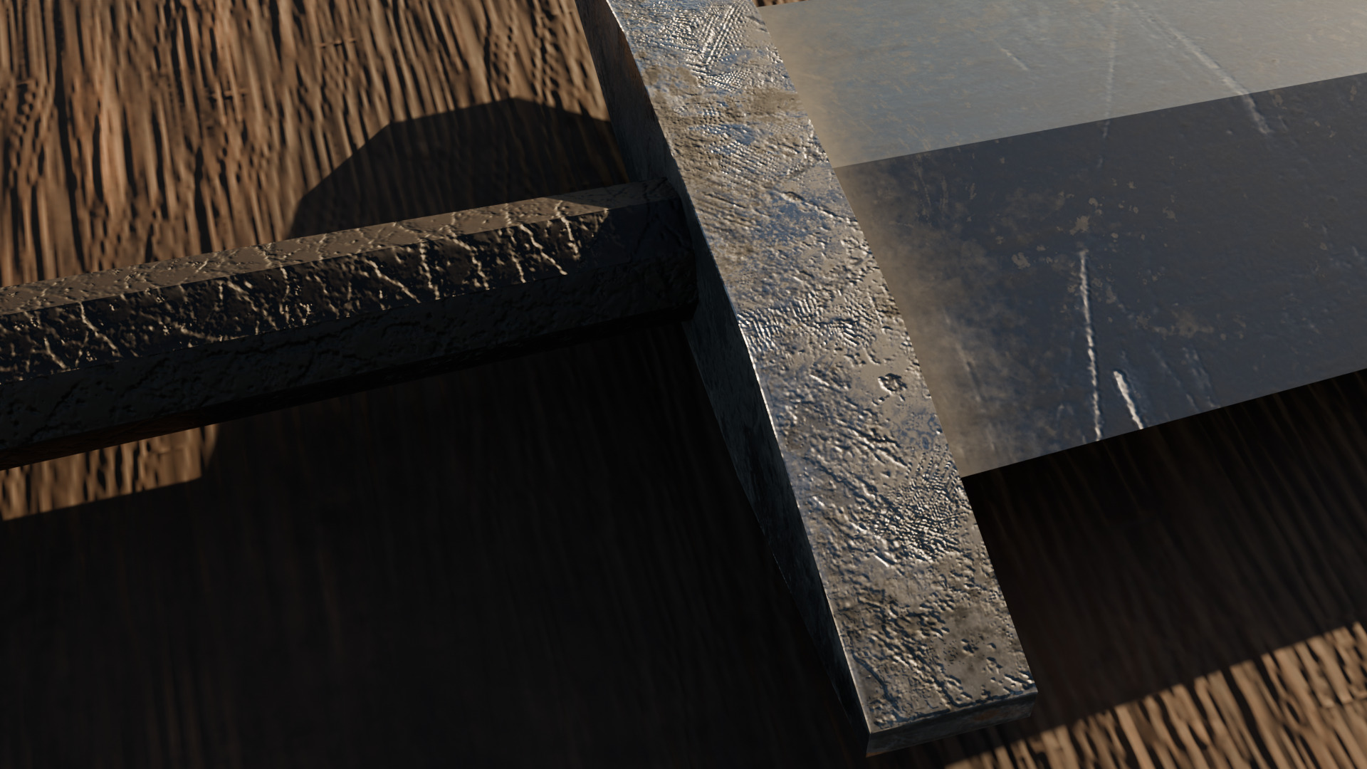 Sword Low-poly 3D model_1