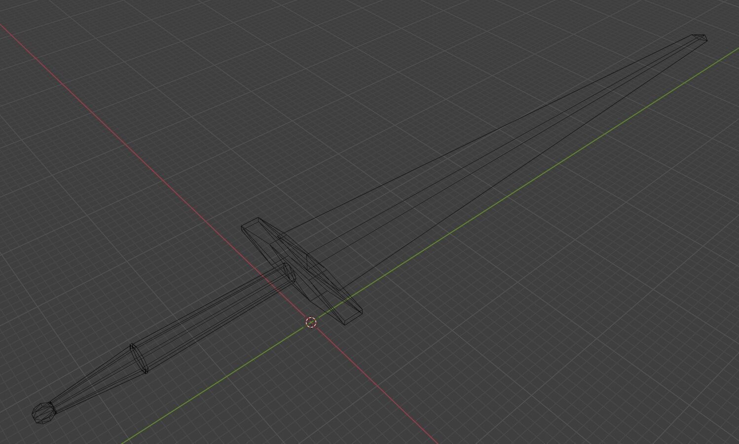 Sword Low-poly 3D model_4