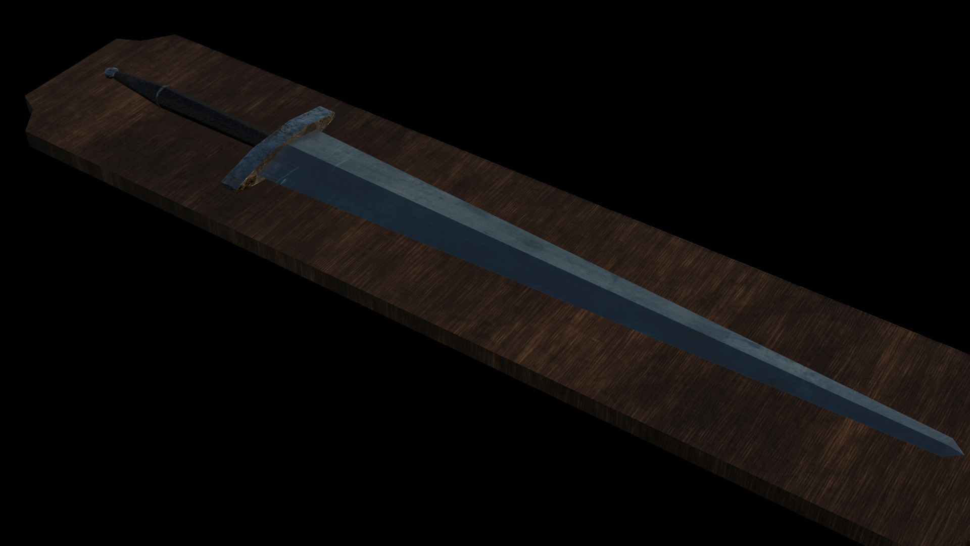Sword Low-poly 3D model_2