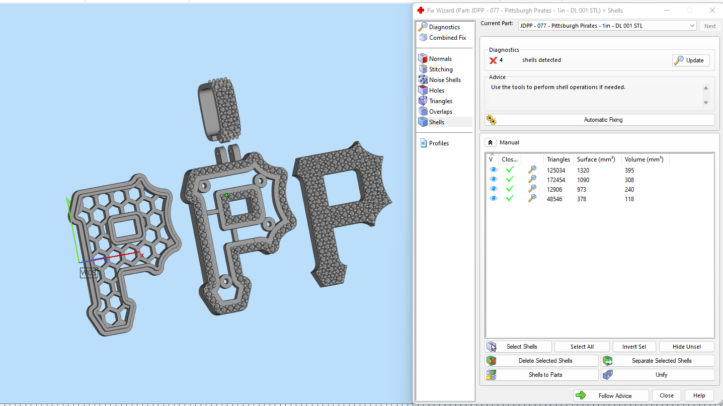 Custom Pittsburgh Pirates Diamond Pendant - Base Ball Team 3D print model_18