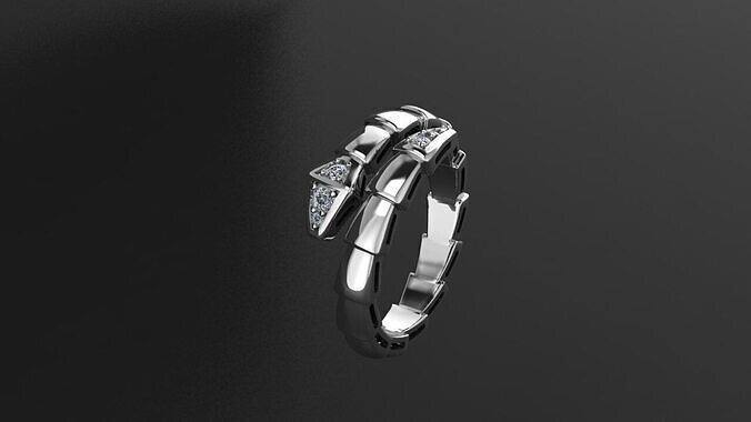 Ring Bulgari Snake  3D print model