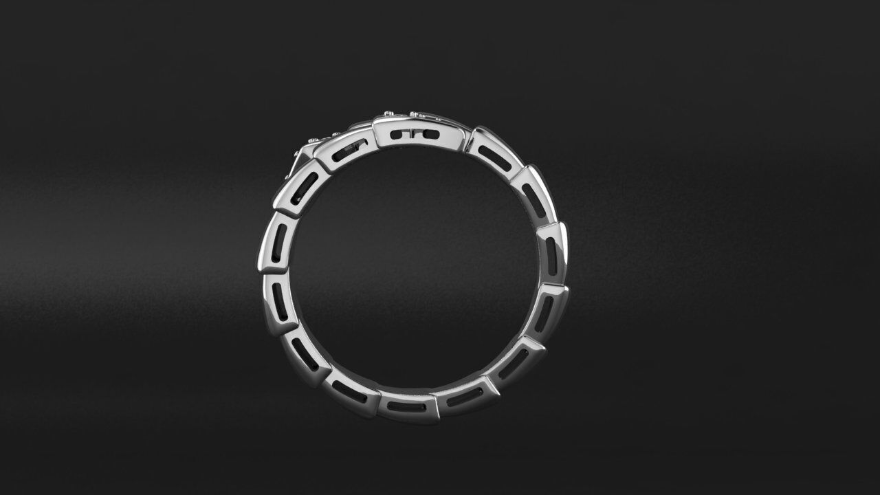 Ring Bulgari Snake  3D print model_3
