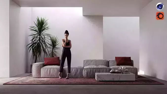 Virtual Location 004 - Cinema 4D Corona scene 3D model 3D model Virtual Location 004 - Cinema 4D Corona scene 3D model 3D model