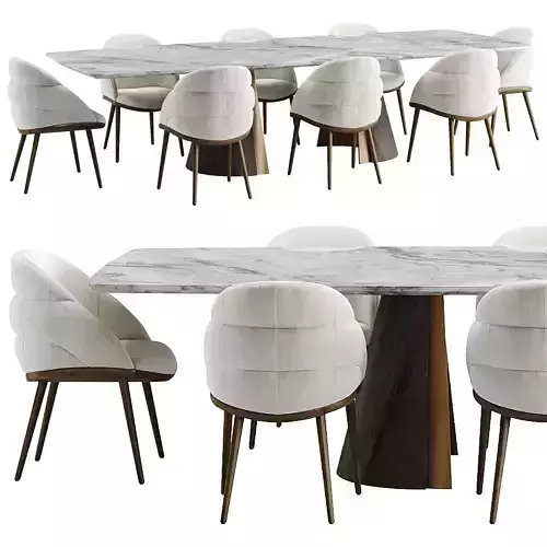 Sanders Tamara Oatmeal Table and Chair