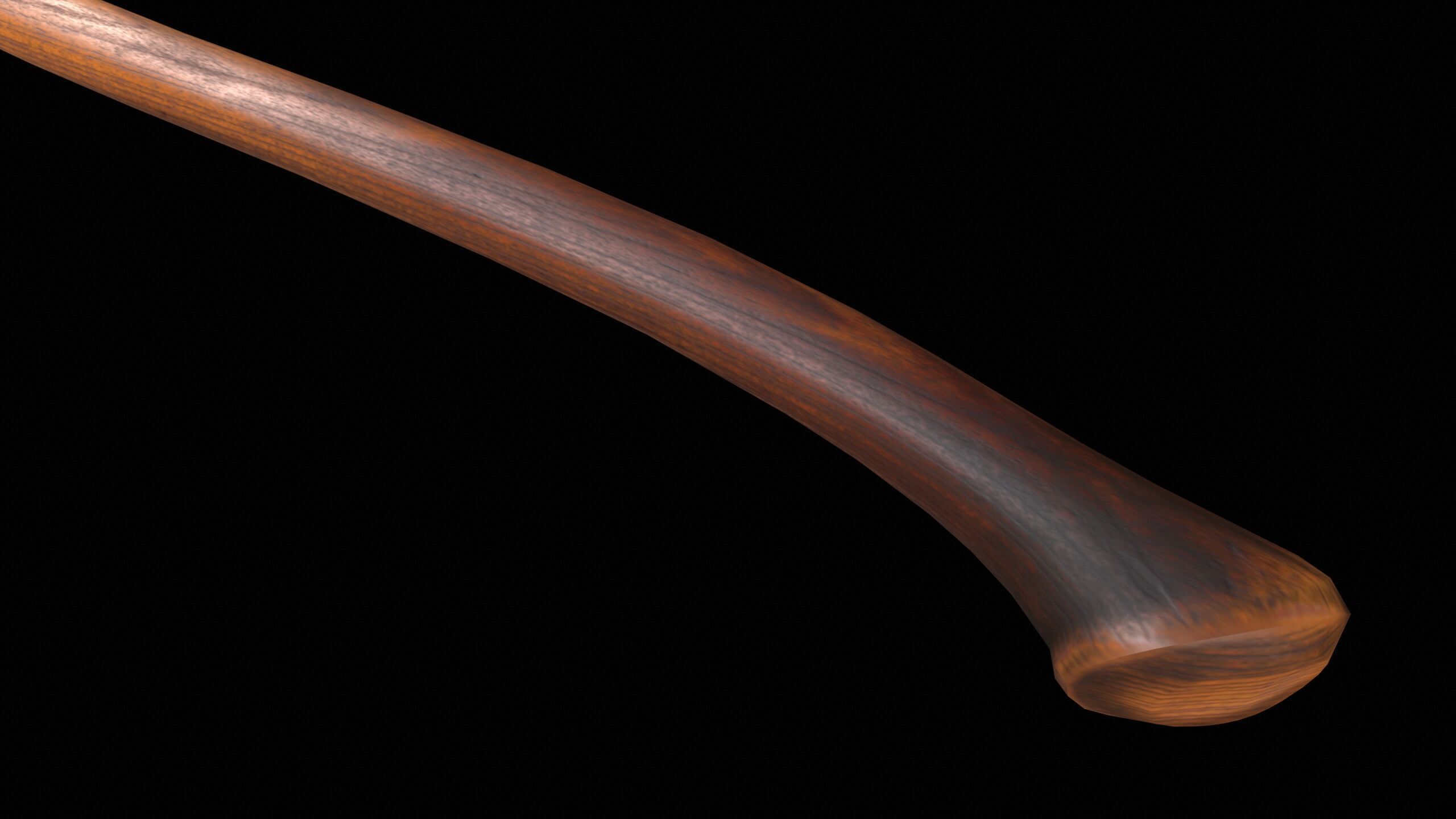 Felling Axe PBR Low-poly 3D model_6